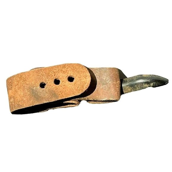 Vintage Primitive Leather Corn Husking Tool Farming Agriculture - Picture 3 of 7